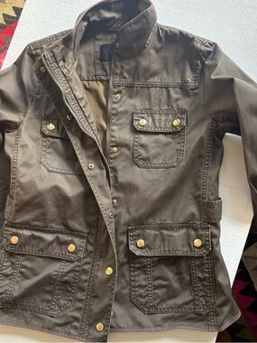 J Crew Field jacket
Moss Green
Size Small